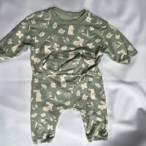 Cloud Island Sage Green Baby Outfit